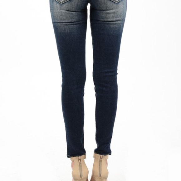 NWT Dark Wash Destructed Jeans - Picture 4 of 4